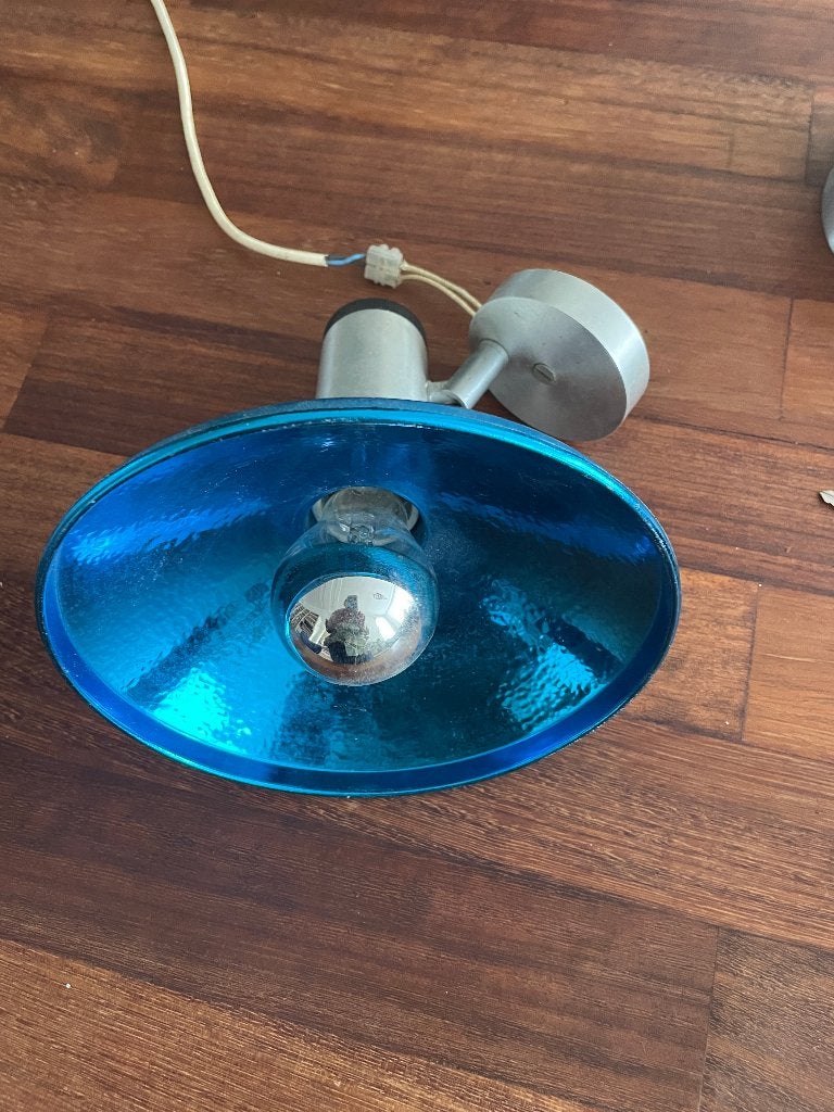 Vintage Aluminium Philips Spot uit 1972, Ophalen, Gebruikt, Geschikt voor plafondmontage, Gloeilamp