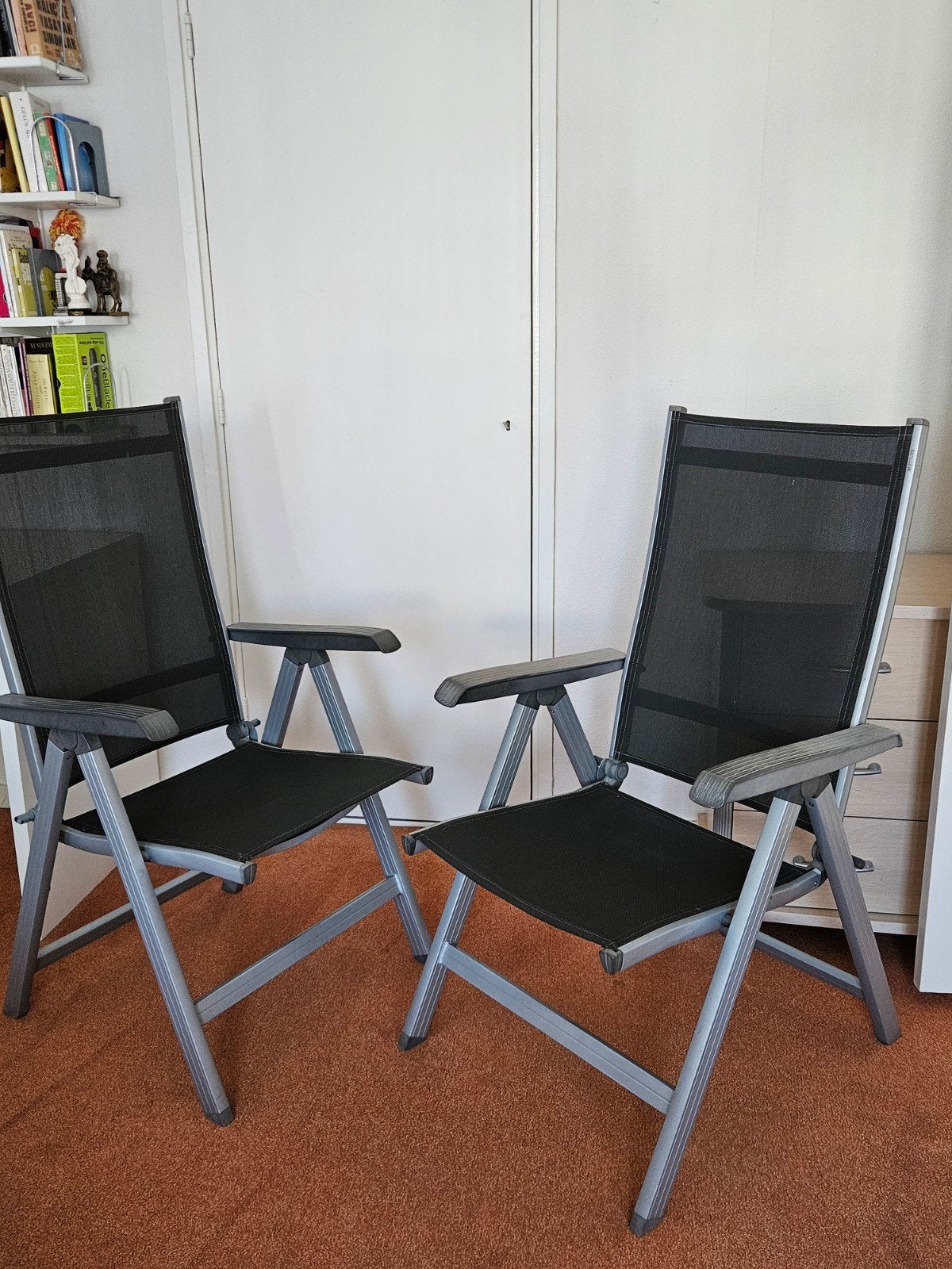 2x KETTLER aluminum Camping stoelen, Ophalen of Verzenden, Gebruikt, Campingstoel
