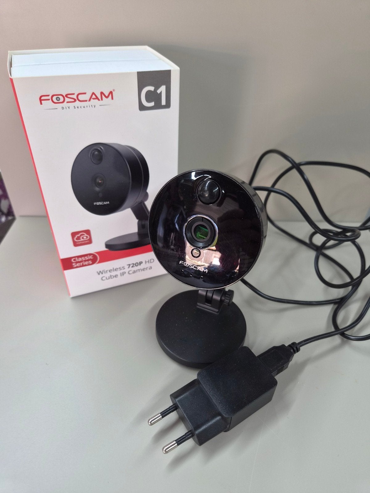Foscam C1 Wireless 720P HD Cube IP Camera, Ophalen of Verzenden, Zo goed als nieuw