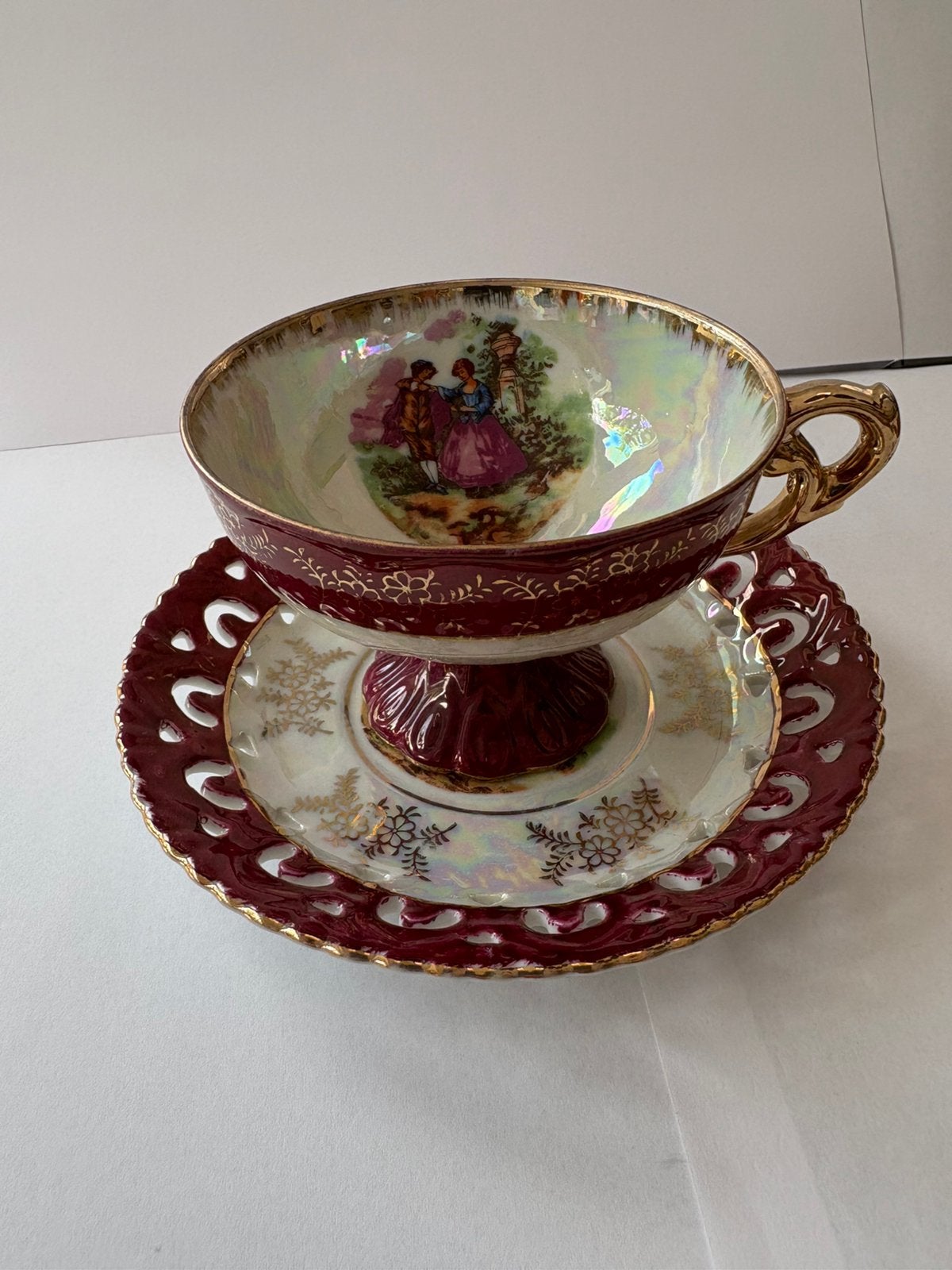 Porseleinen style Limoges kop en schotel, Ophalen