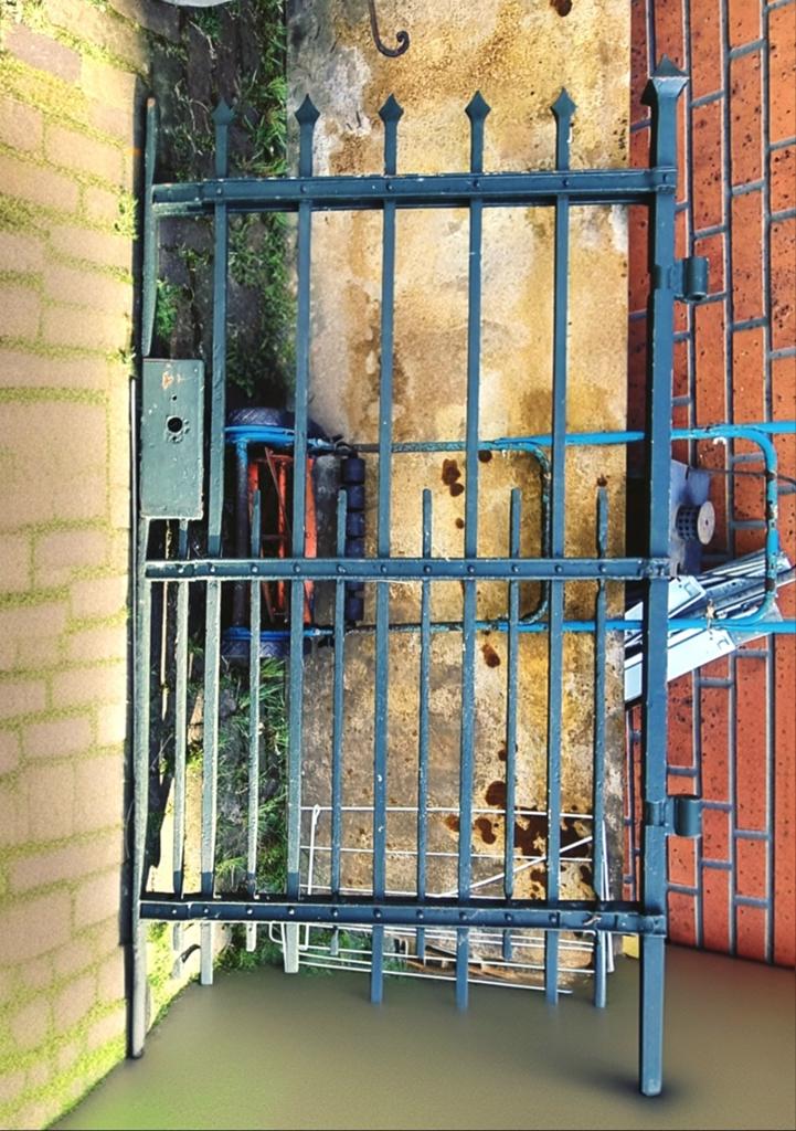 bijna 150 jaar oud Staal ingang duur, Tuin en Terras, Tuinpoorten, Ophalen, 150 tot 200 cm, Hout, 200 cm of meer