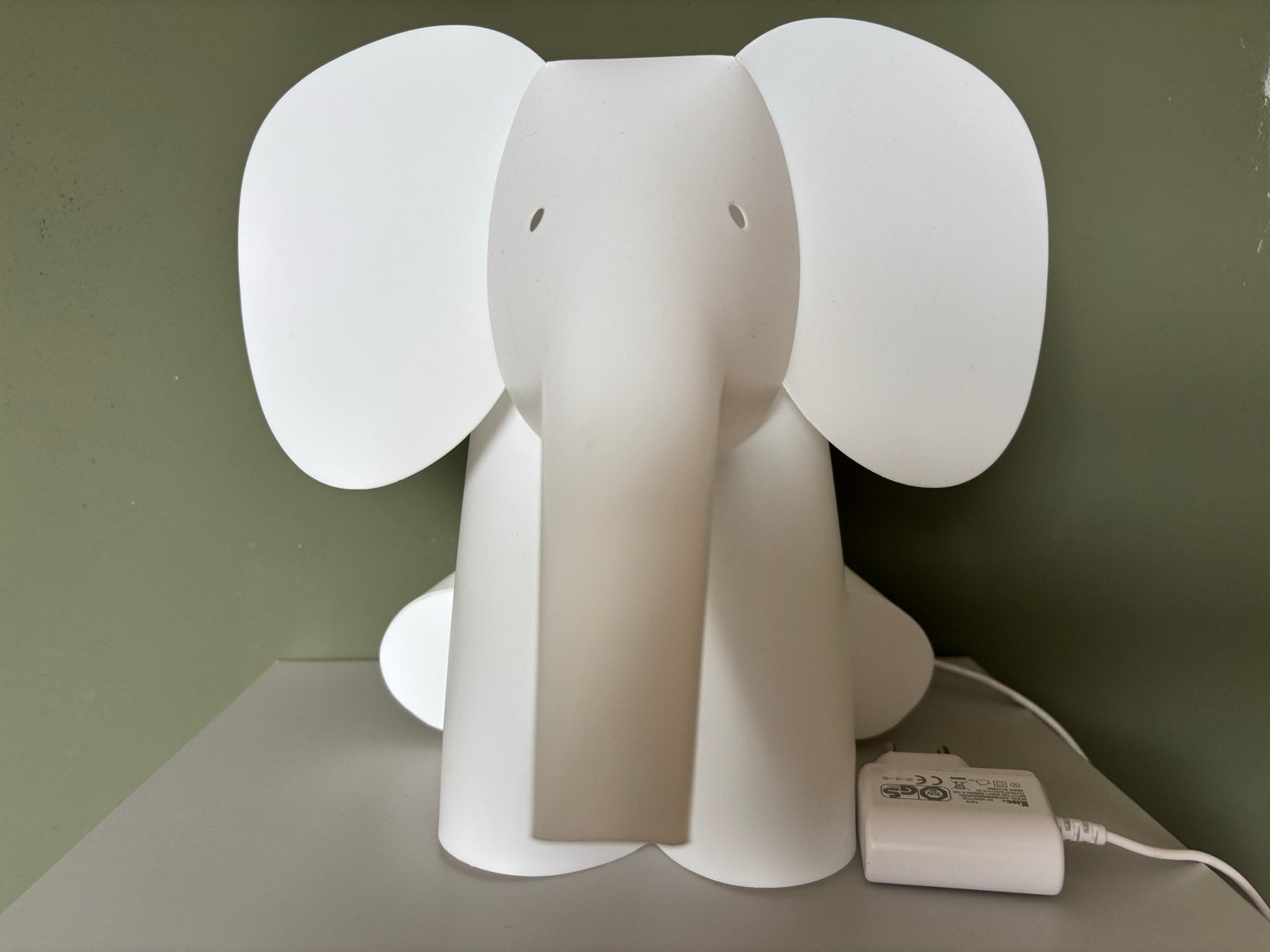 Zzzoo Light Olifant Lamp - Kunststof - 2 Lichtstanden, Ophalen, Zo goed als nieuw