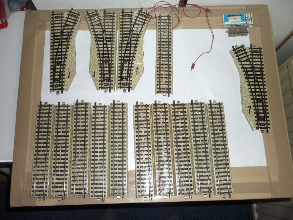 Marklin  treinset rails ,wissels trafo rangeer loc 3104, Wisselstroom, Ophalen of Verzenden, Märklin, Gebruikt