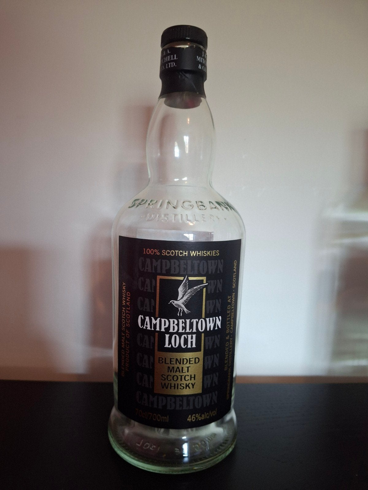 Campbeltown Loch Whisky, Lege fles, Verzamelen, Glas en Borrelglaasjes, Ophalen of Verzenden, Overige typen