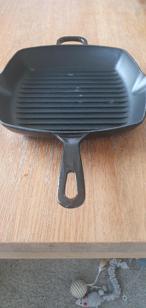 Gietijzeren grillpan Royal van Kempen & Begeer 26x28cm, Huis en Inrichting, Keuken | Potten en Pannen, Gebruikt, Gietijzer, Overige typen