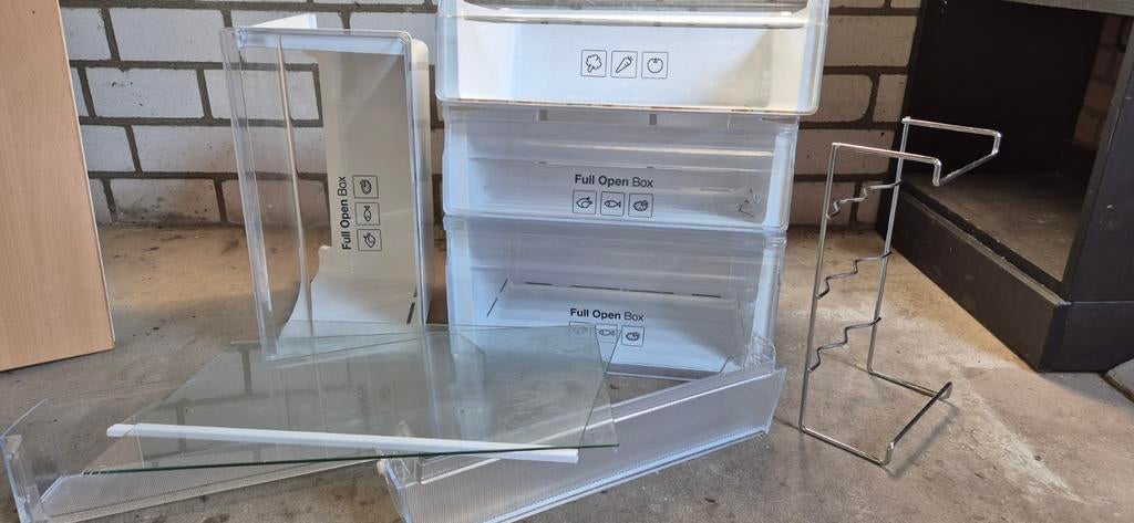 Koelkast en diepvries lades en planken Samsung, Witgoed en Apparatuur, Koelkasten en IJskasten, Ophalen, 100 tot 150 liter, Nieuw