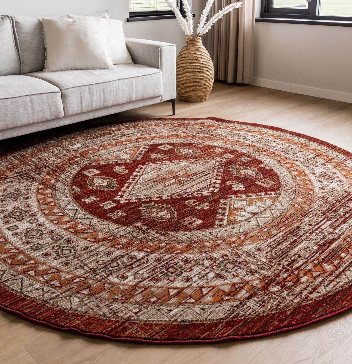 Vloerkleed rond 240cm + levering, Ophalen, Rond, 200 cm of meer, Zo goed als nieuw