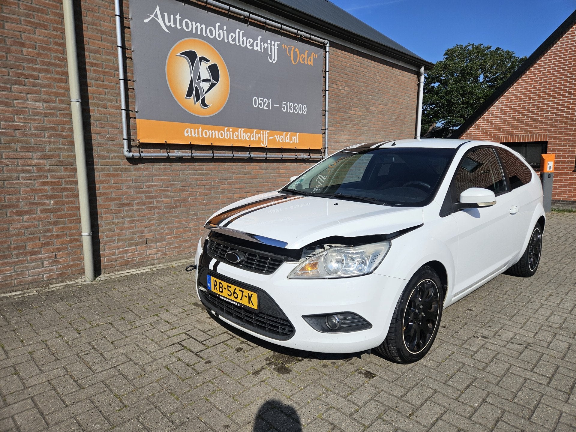 Ford Focus 1.6-16V Ambiente (start niet) (bj 2008), Auto's, 1596 cc, Gebruikt, Zwart, 4 cilinders