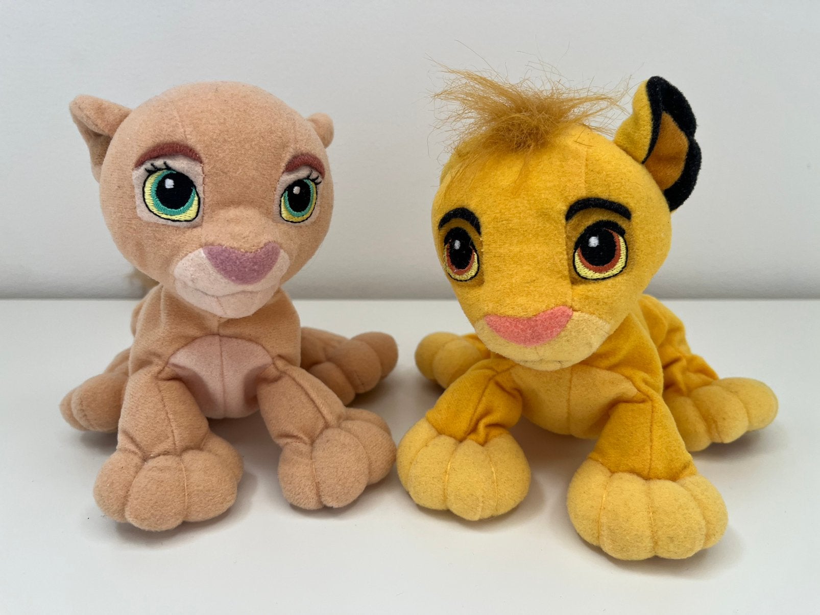 The Lion King knuffels Simba en Nala, Disney, Ophalen of Verzenden, Zo goed als nieuw, Leeuw