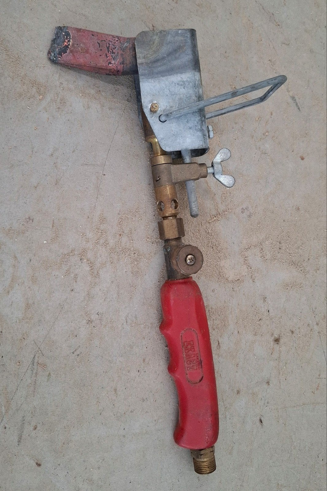 Gas soldeerbout, Ophalen