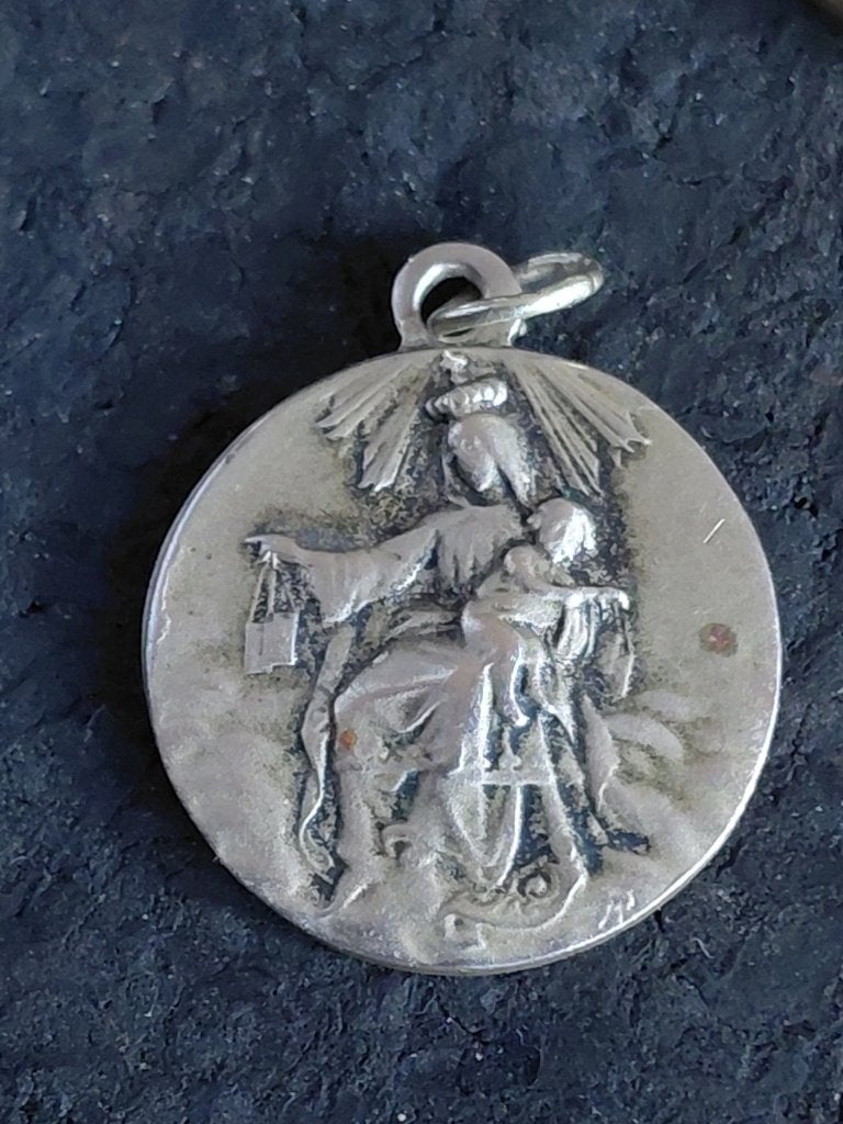 Franse Lasserre devotiemedaille ca. 1920–1950, Antiek en Kunst, Ophalen of Verzenden