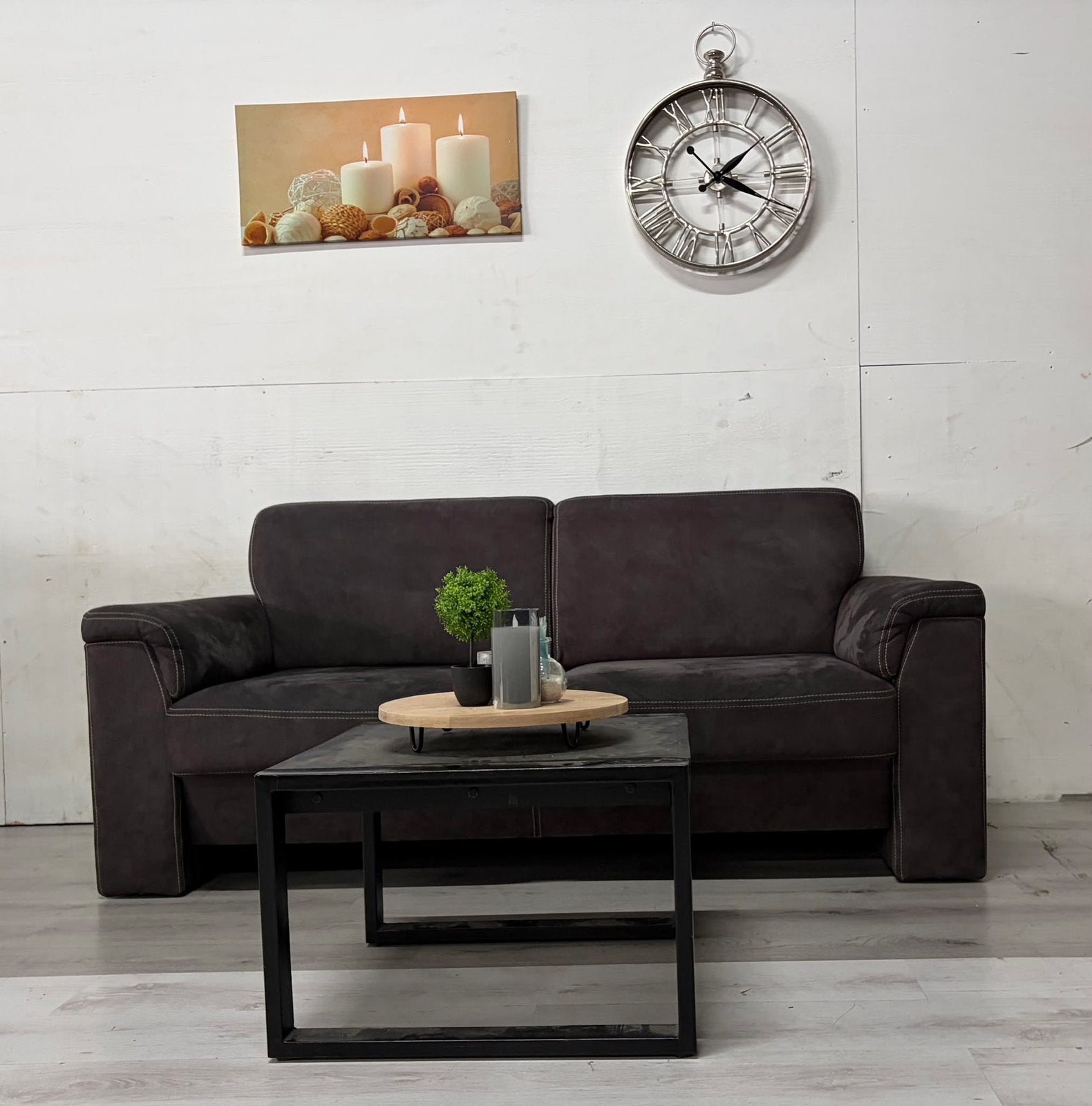 Bankstel 2 zitter - Professioneel gereinigd, Huis en Inrichting, Banken | Bankstellen, Verzenden, Minder dan 75 cm, 150 tot 200 cm