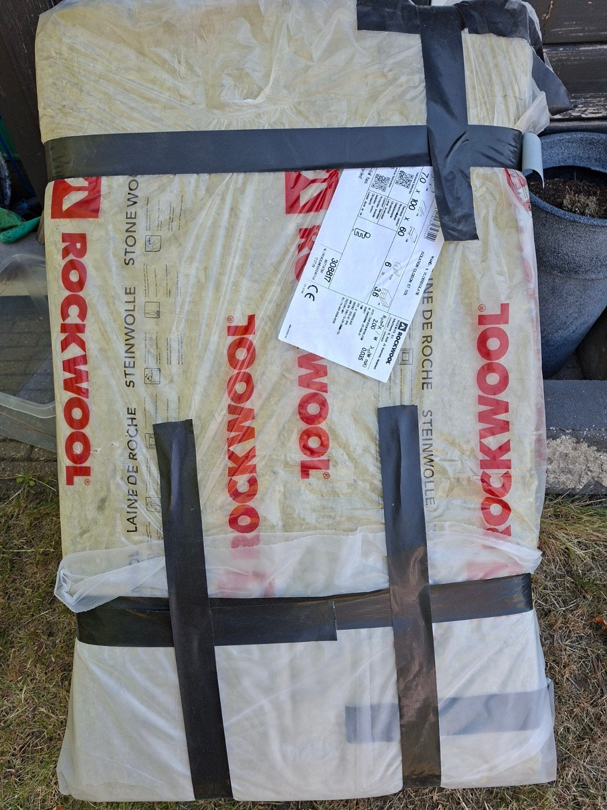 Rockwool bouwplaat steenwol wand- en vloerisolatie, Doe-het-zelf en Verbouw, Ophalen, 4 tot 8 cm, Nieuw, Steenwol
