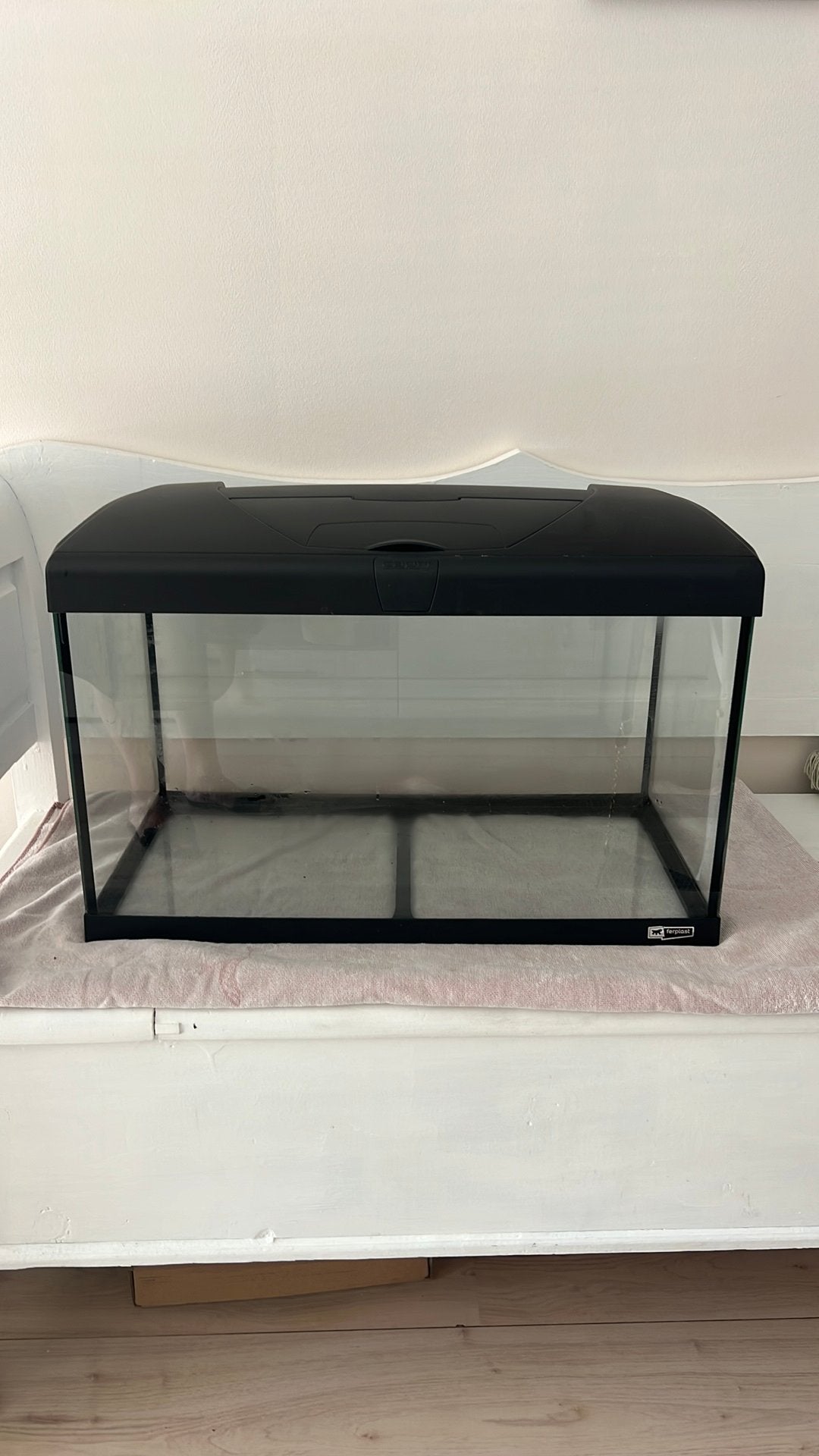 Ferplast aquarium 60L, Ophalen, Inclusief deksel, Gebruikt, Leeg aquarium