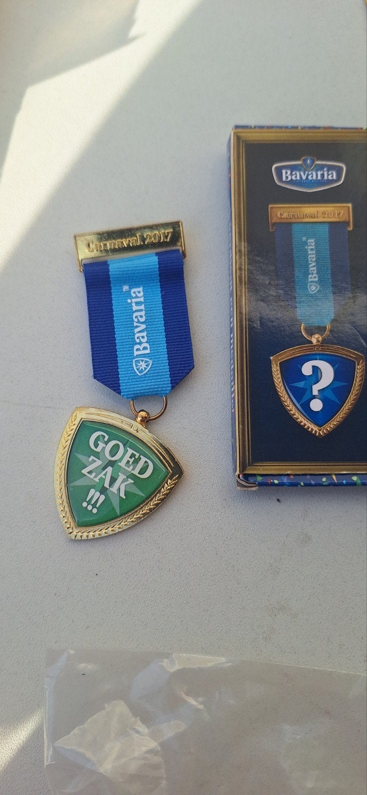 Bavaria carnaval medaille 2017 goed zak (281124), Verzamelen, Ophalen of Verzenden, Zo goed als nieuw, Bavaria