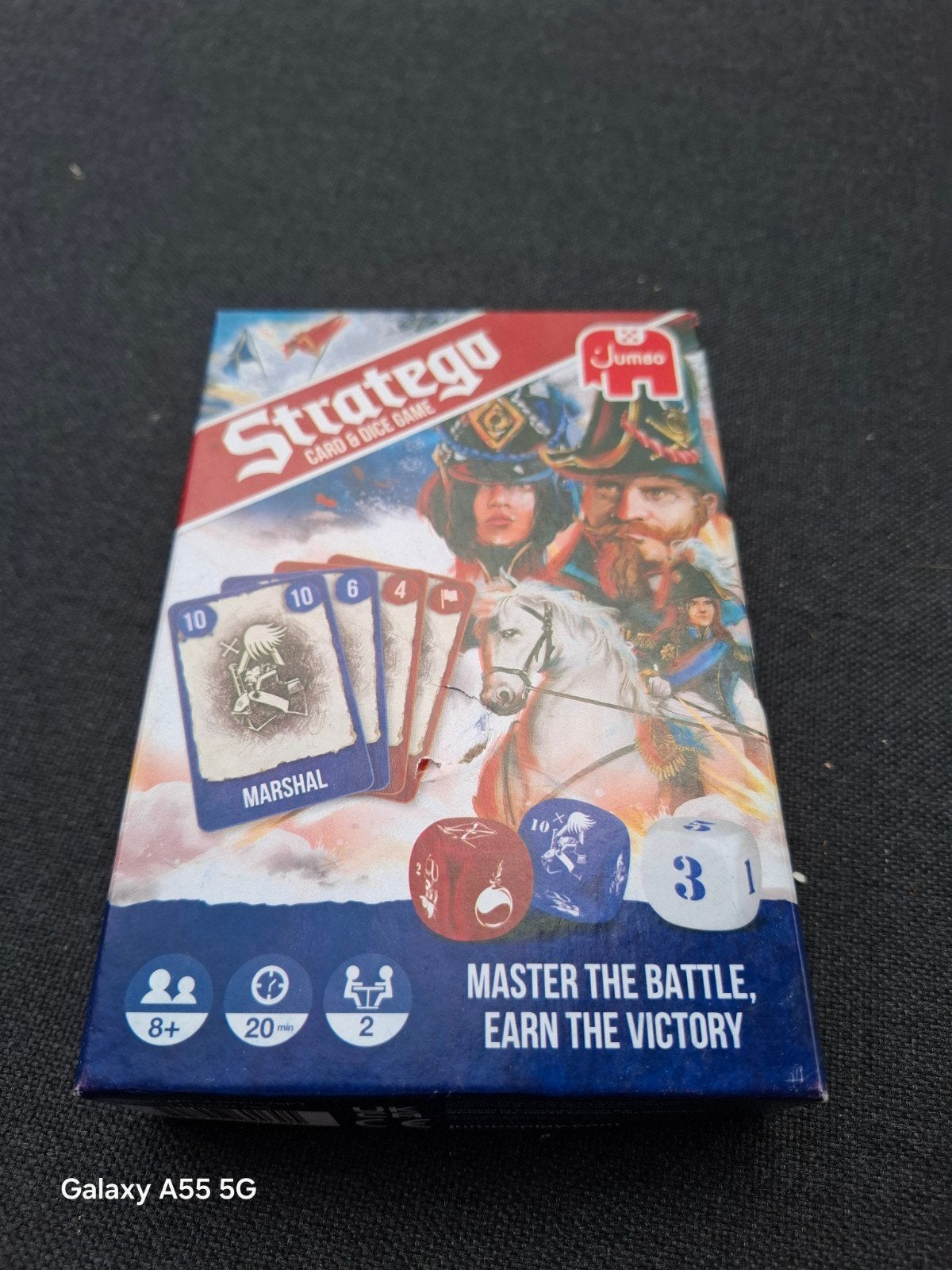 Stratego Card & Dice Game - Compact Reisspel, Ophalen of Verzenden, Jumbo, Nvt, Nvt
