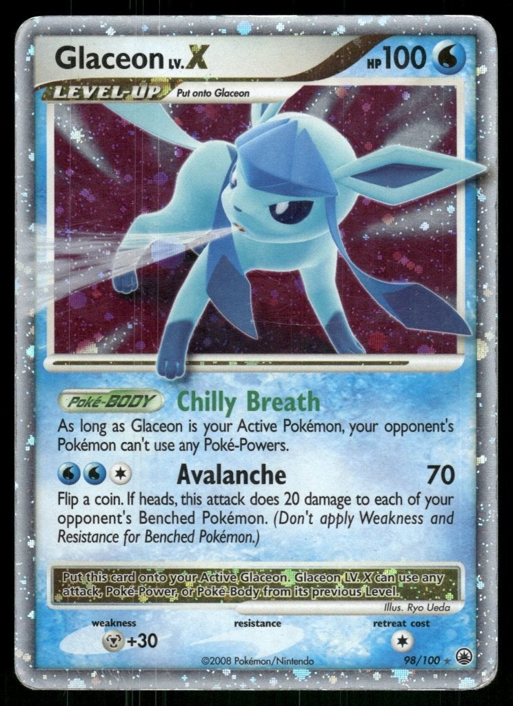 Glaceon LV.X 98/100 - Majestic Dawn, Verzenden, Gebruikt