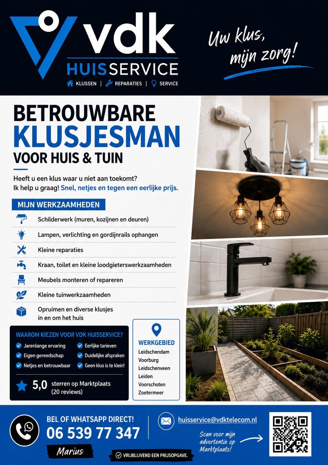 Betrouwbare klusjesman | kleine klussen huis & tuin, Garantie