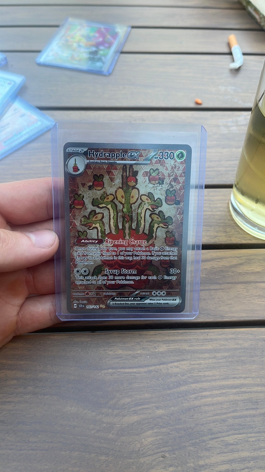 Pokemon Hydrapple Ex 167/142, Ophalen of Verzenden, Zo goed als nieuw