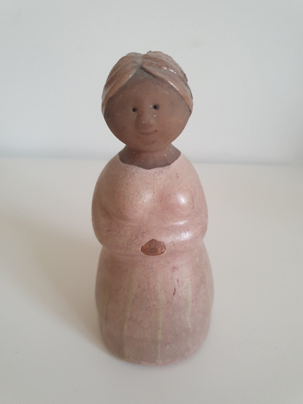 Prachtig keramisch beeld van vrouw. Lengte 15 cm., Verzamelen, Beelden en Beeldjes, Ophalen of Verzenden, Zo goed als nieuw, Mens