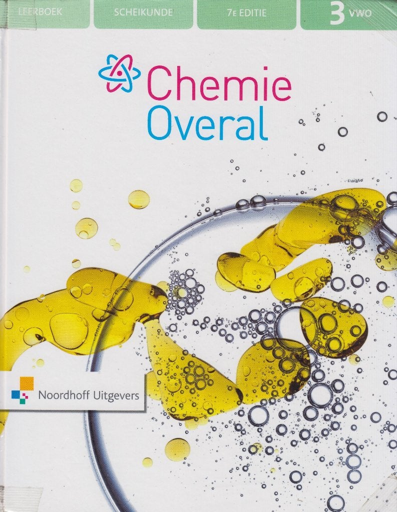 Chemie Overal 7e editie 3 VWO of TTO 3rd edition (hardcover), Boeken, Gelezen, VWO, Scheikunde, Ophalen of Verzenden
