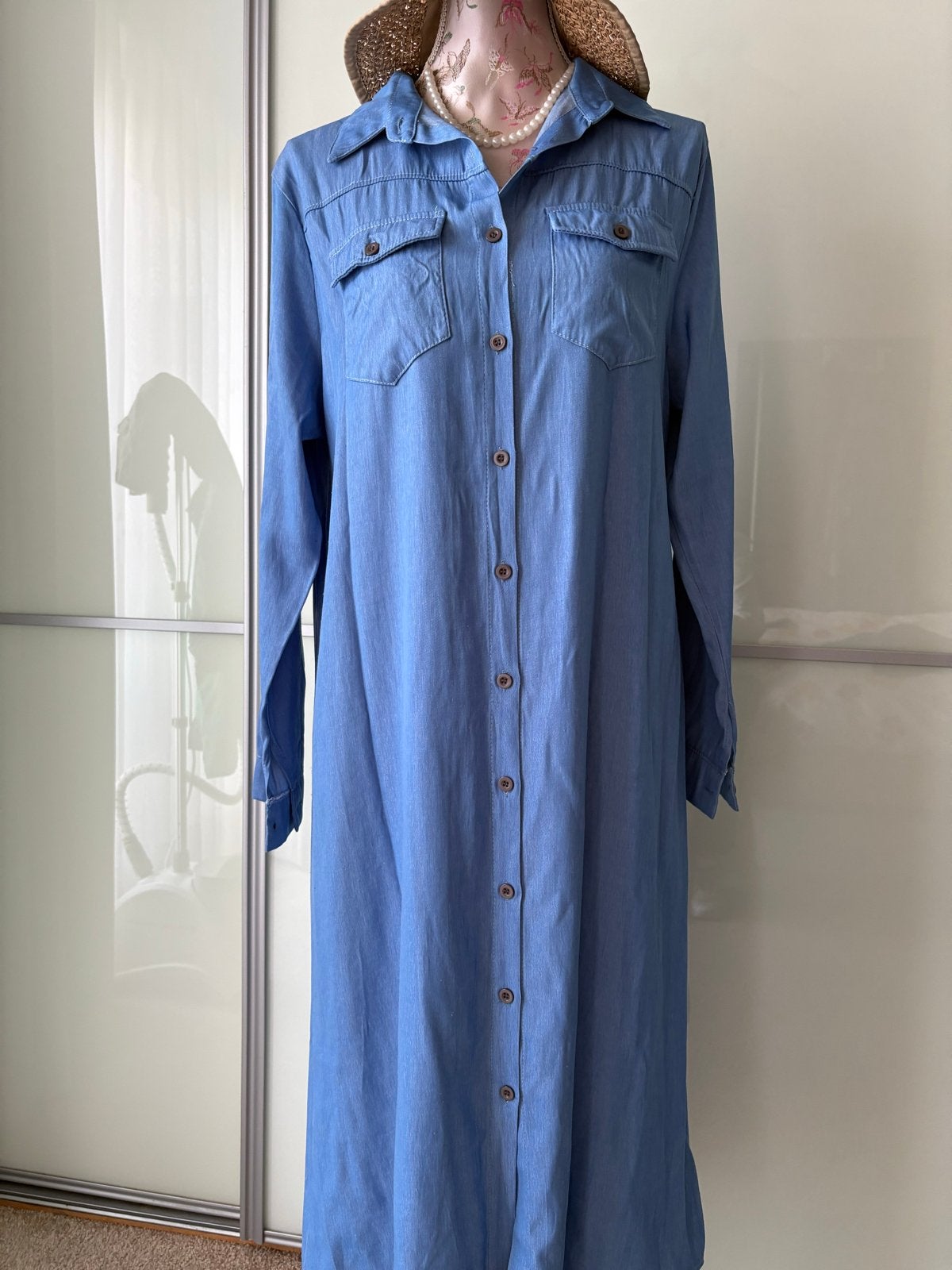 Soepelvallende spijkerjurk  XL, Kleding | Dames, Jurken, Blauw, Maat 46/48 (XL) of groter, Ophalen of Verzenden, Zo goed als nieuw