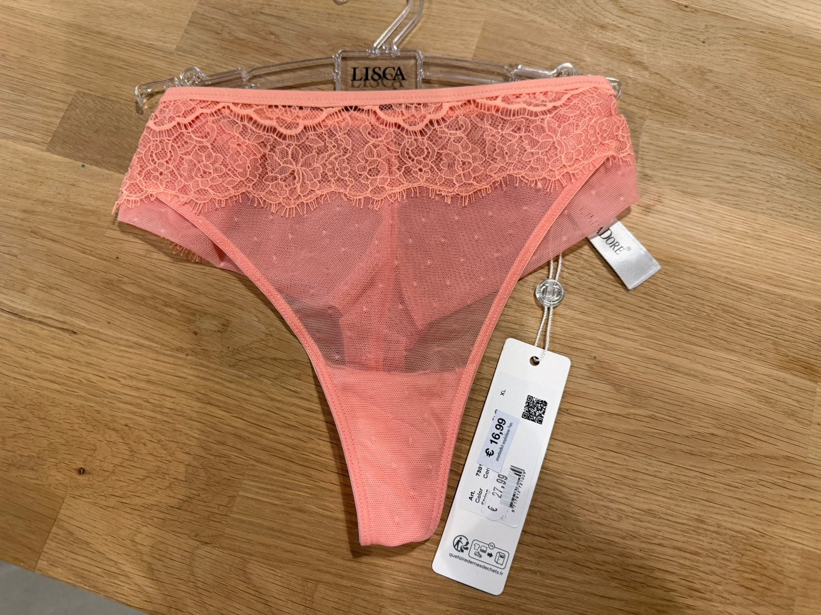 Lingadore string 42/ XL NIEUW!! Nu €10, Ophalen of Verzenden, Roze, String