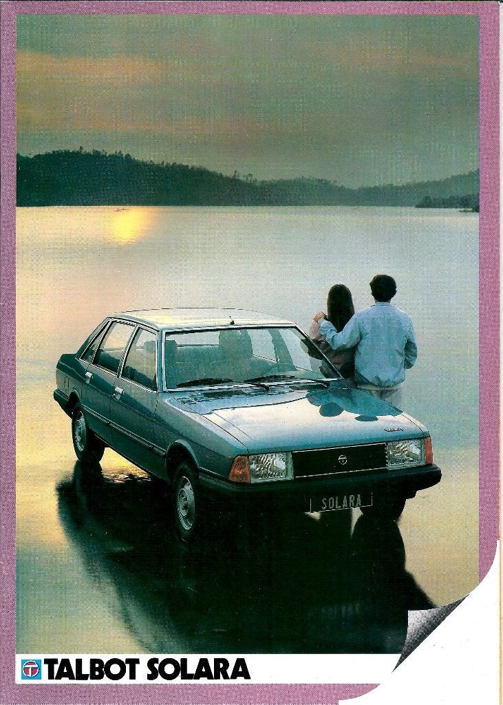 Folder Talbot Solara 1983, Ophalen of Verzenden, Gelezen, Overige merken