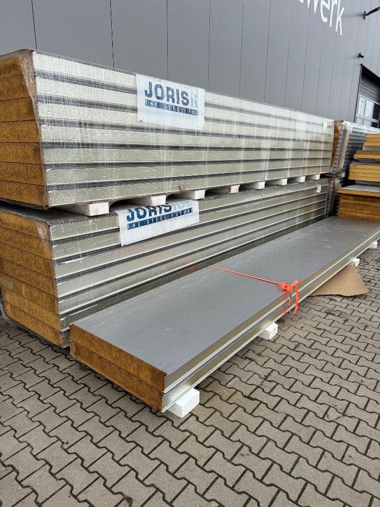 Sandwichpanelen 150mm RAL9007 microrib wandpaneel 16x 6450mm, Ophalen, Nieuw, 100 mm of meer