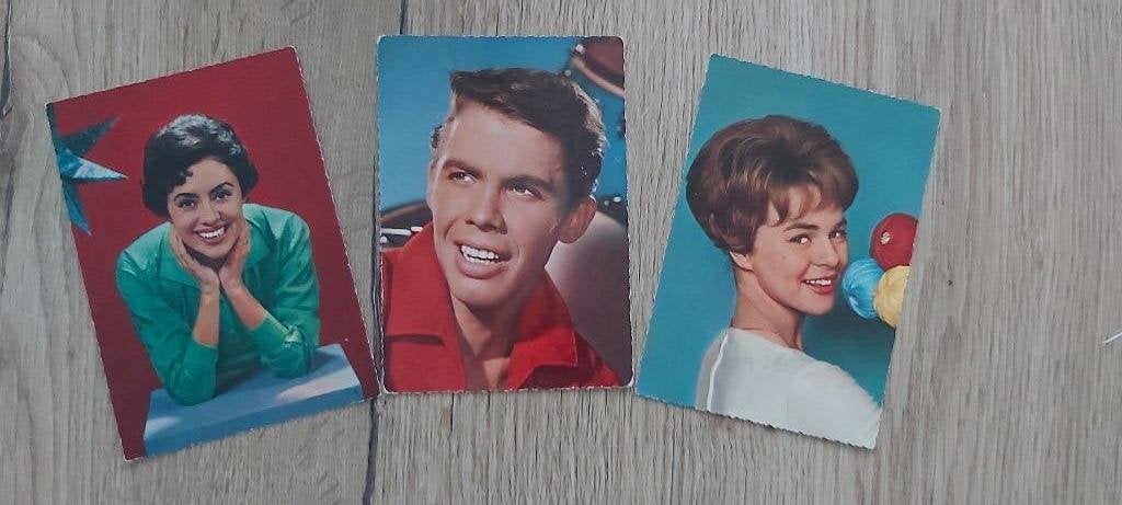 3 Kruger Ansichtkaarten Van Duitse Artiesten Jaren50/60., Verzamelen, Ophalen of Verzenden, 1960 tot 1980, Ongelopen, Sterren en Beroemdheden