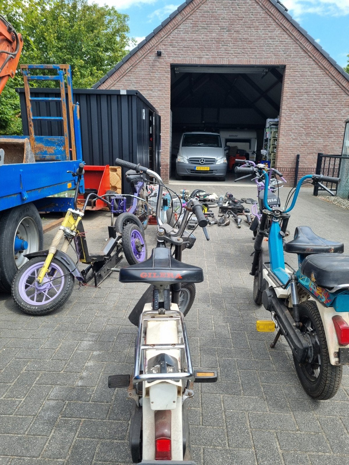 Grote partij Gilera Citta onderdelen, Ophalen, Gebruikt, Frame, Gilera Citta