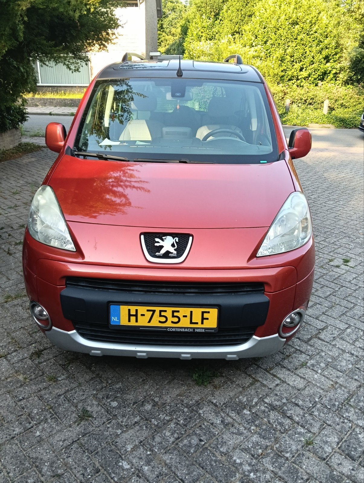 Peugeot Partner 1.6 16V 88KW Tepee 7PL 2010 Rood, Auto's, Voorwielaandrijving, 4 cilinders, 14 km/l, 75 €/maand