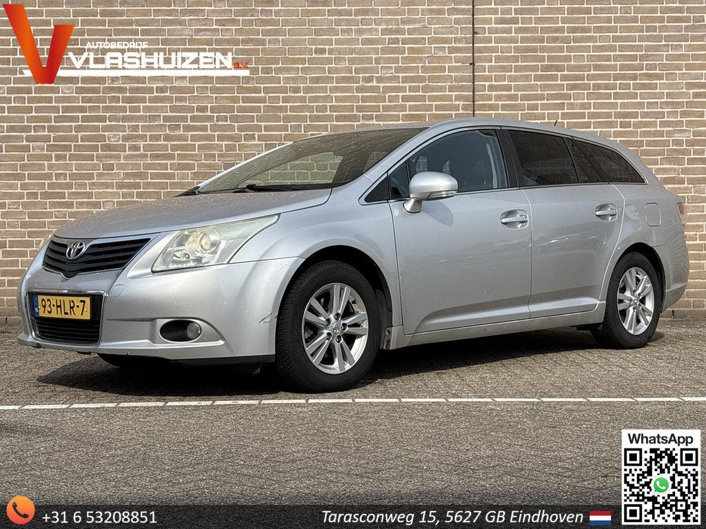 Toyota Avensis Wagon 1.8 VVTi Dynamic | Climate | Cruise | N, Auto's, Toyota, Zwart, 4 cilinders, Origineel Nederlands, Handgeschakeld