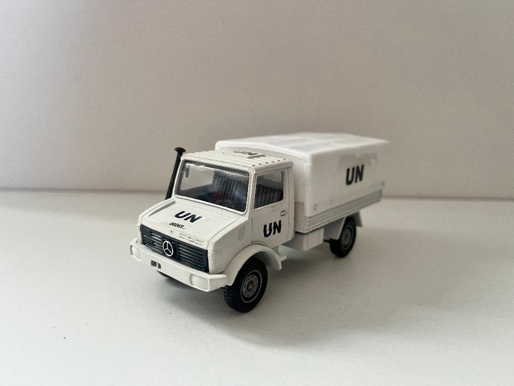 Mercedes Unimog van UN van Solido, Ophalen of Verzenden, Gebruikt, Bus of Vrachtwagen, Overige merken