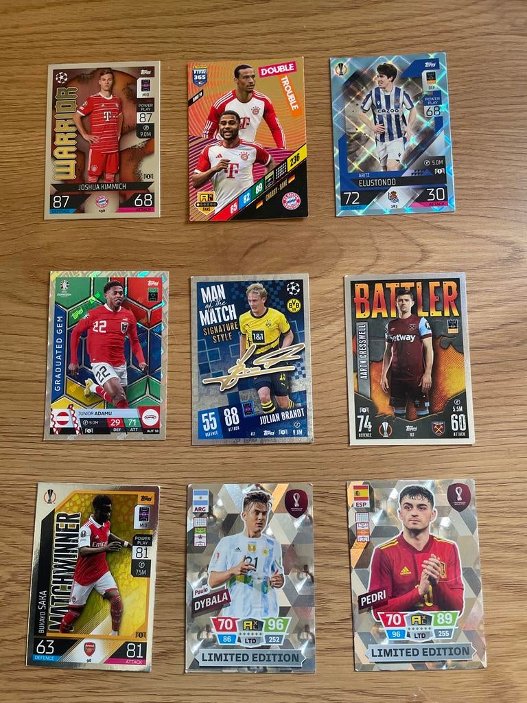 Topps Voetbal Kaarten Collectie - Diverse Spelers, Ophalen of Verzenden, Zo goed als nieuw, Meerdere kaarten
