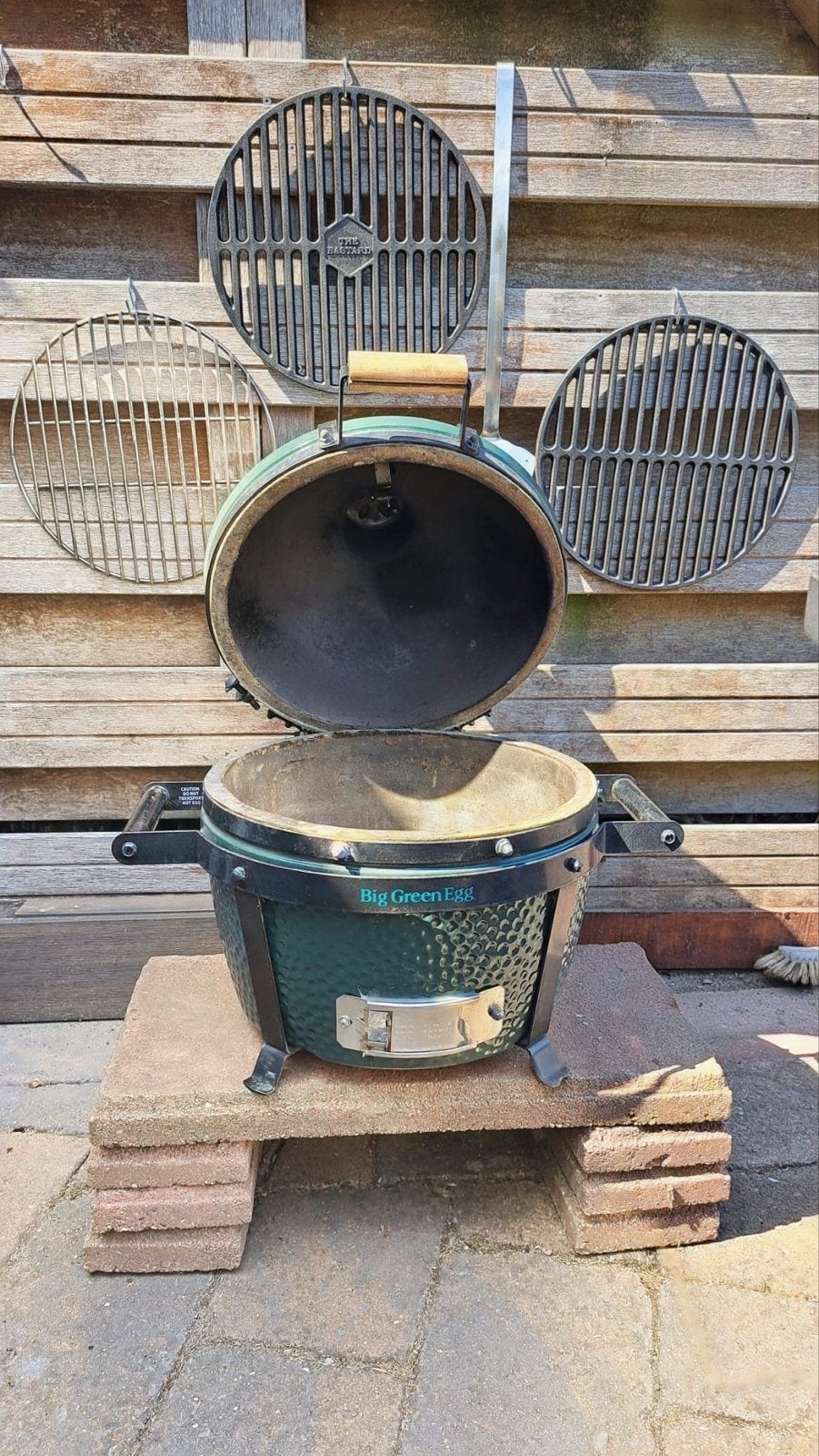 Big Green Egg MiniMax Kamado BBQ met accessoires, Ophalen, Gebruikt
