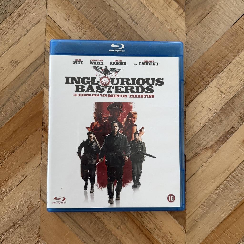 Inglourious Basterds (Blu-ray), Ophalen of Verzenden, Zo goed als nieuw, Thrillers en Misdaad