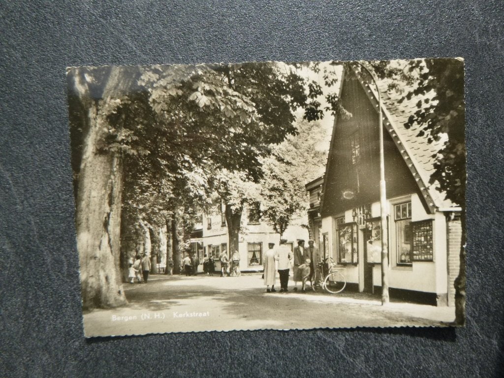 Bergen nh, Kerkstraat 1960, Verzenden, 1960 tot 1980, Gelopen, Noord-Holland