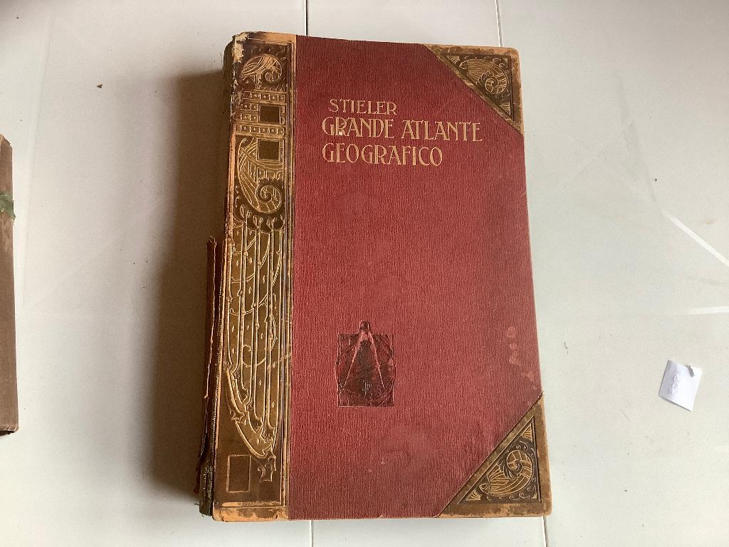 Atlas, Italiaanse Stielers Handatlas, 1910, Boeken, Overige atlassen, Ophalen of Verzenden, Zo goed als nieuw, 1800 tot 2000
