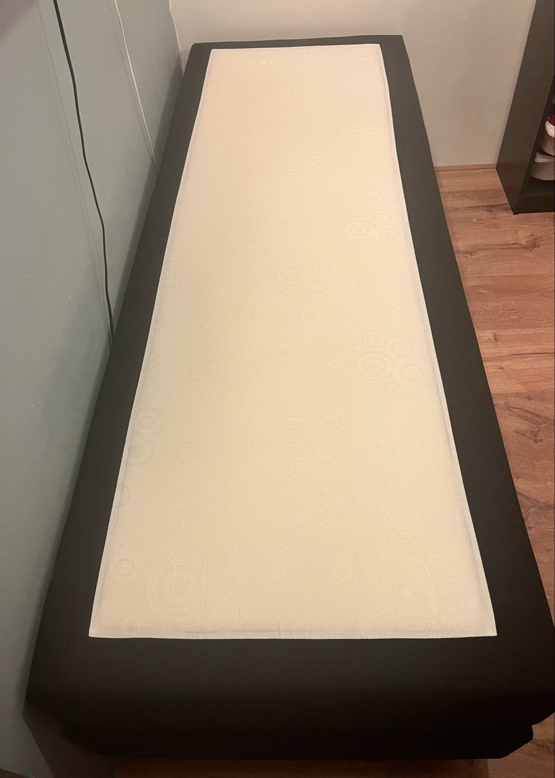 Boxspring 70x200 cm met matras, antraciet, Huis en Inrichting, Slaapkamer | Boxsprings, Ophalen, Zwart, Zo goed als nieuw, 200 cm