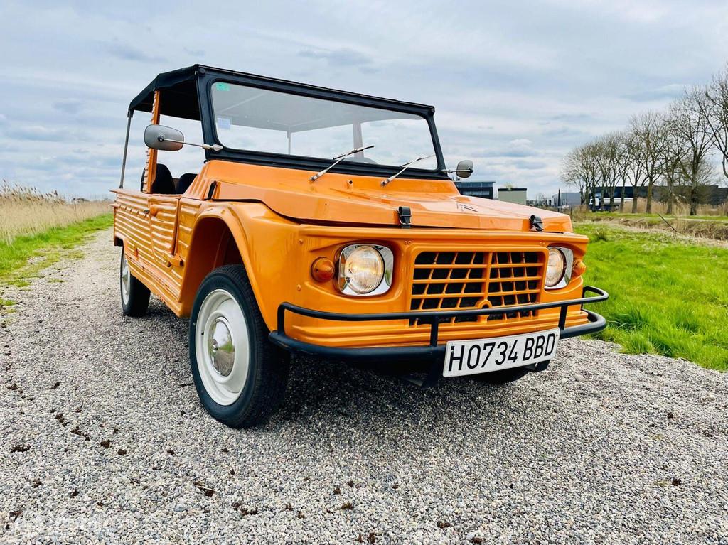Mehari orange 4 pers. 03-1977 00596 km | import Spanje, Auto's, Voorwielaandrijving, 31 pk, Overige kleuren, Cabriolet