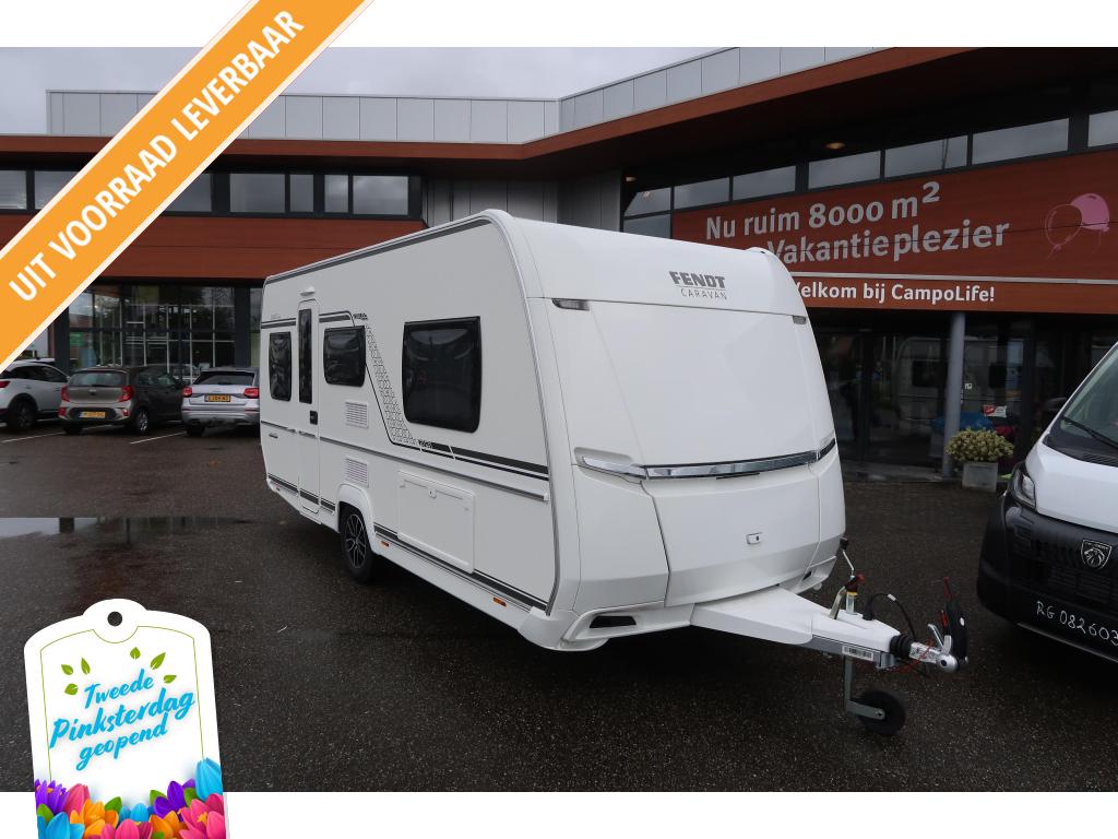 Fendt Bianco Selection 465 TG !! ENKELE BEDDEN !!, Caravans en Kamperen, Schokbreker, Standaardzit, Fendt, 5 tot 6 meter