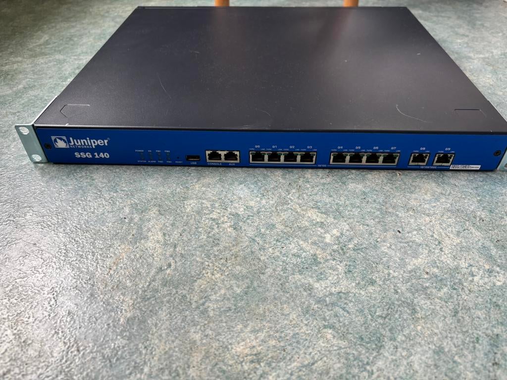 Juniper SSG 140, Ophalen, Gebruikt