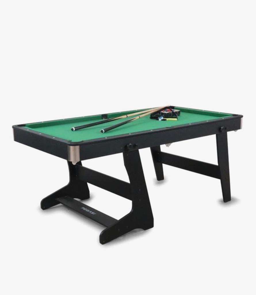 Pegasi Pooltafel 183 cm - Inklapbaar met accessoires, Ophalen of Verzenden, Zo goed als nieuw, Pooltafel