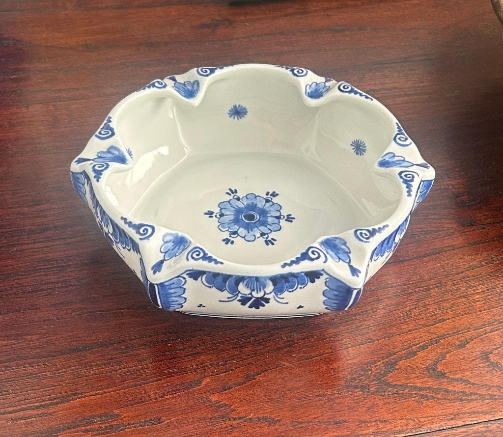Delftsblauwe asbak vd Porceleyne Fles uit 1976, Ophalen of Verzenden