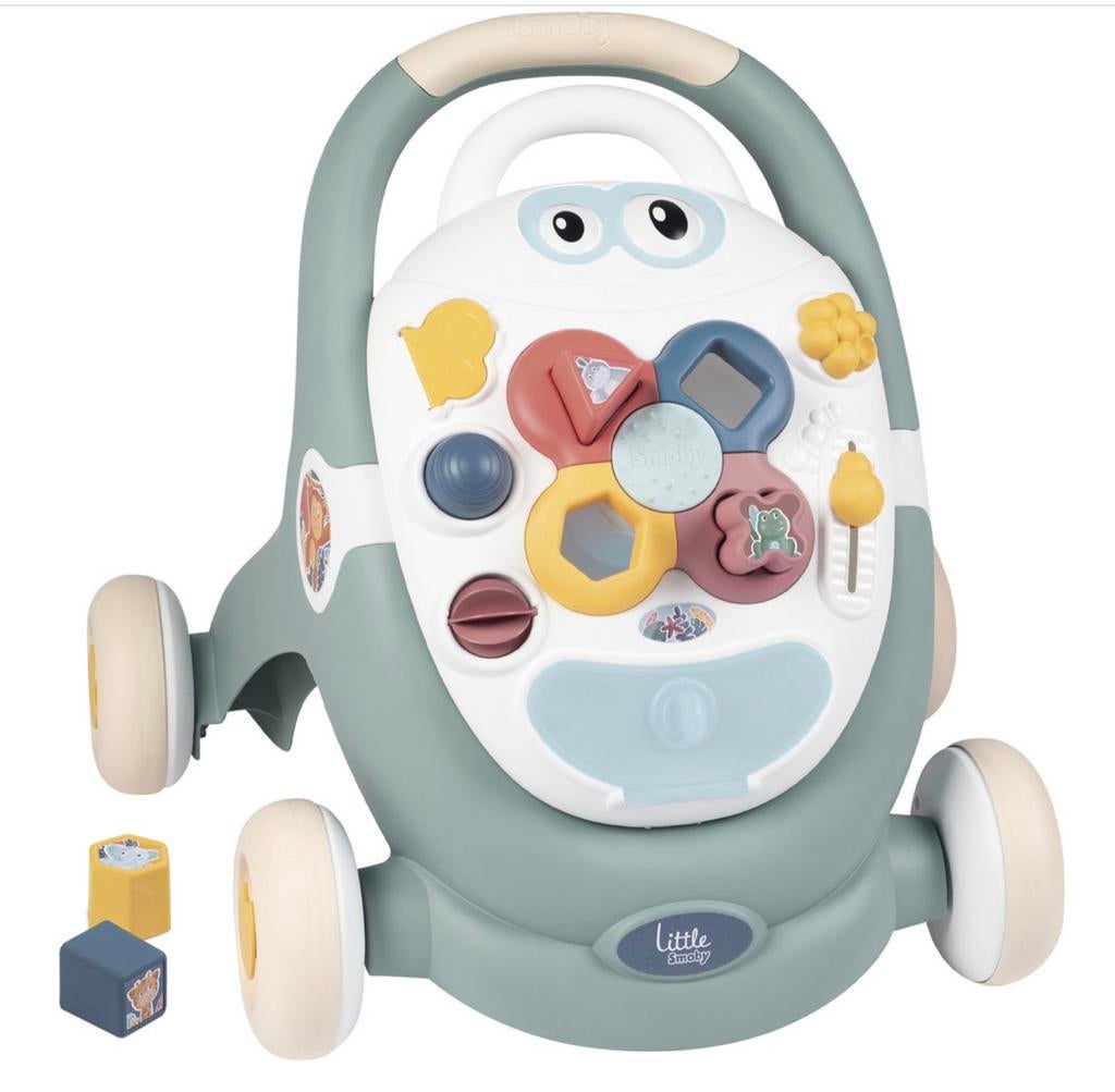 Little Smoby 3-in-1 Loopwagen en Activiteitencentrum, Www.service.smoby.com, Overige typen, Zo goed als nieuw, Met licht