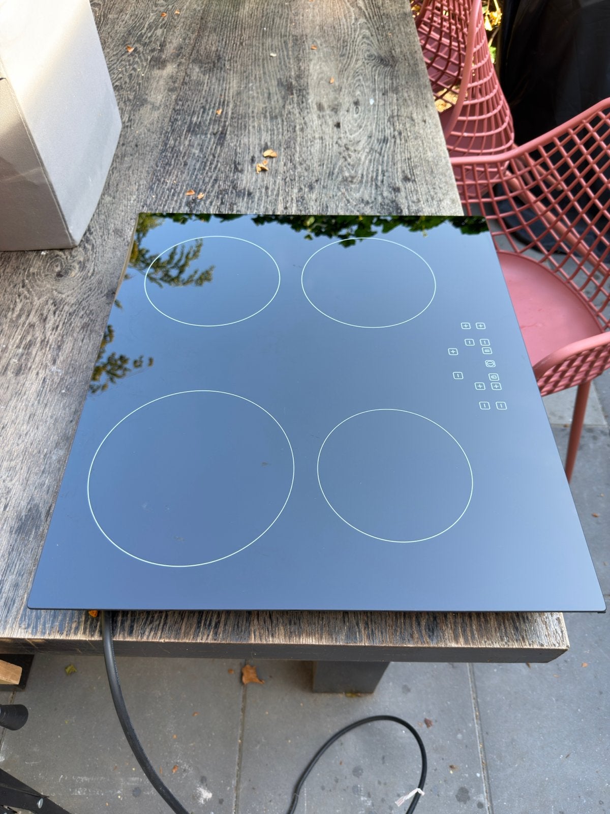 Inductiekookplaat met 4 zones - Zo goed als nieuw, Ophalen, 4 kookzones, Zo goed als nieuw, Inbouw