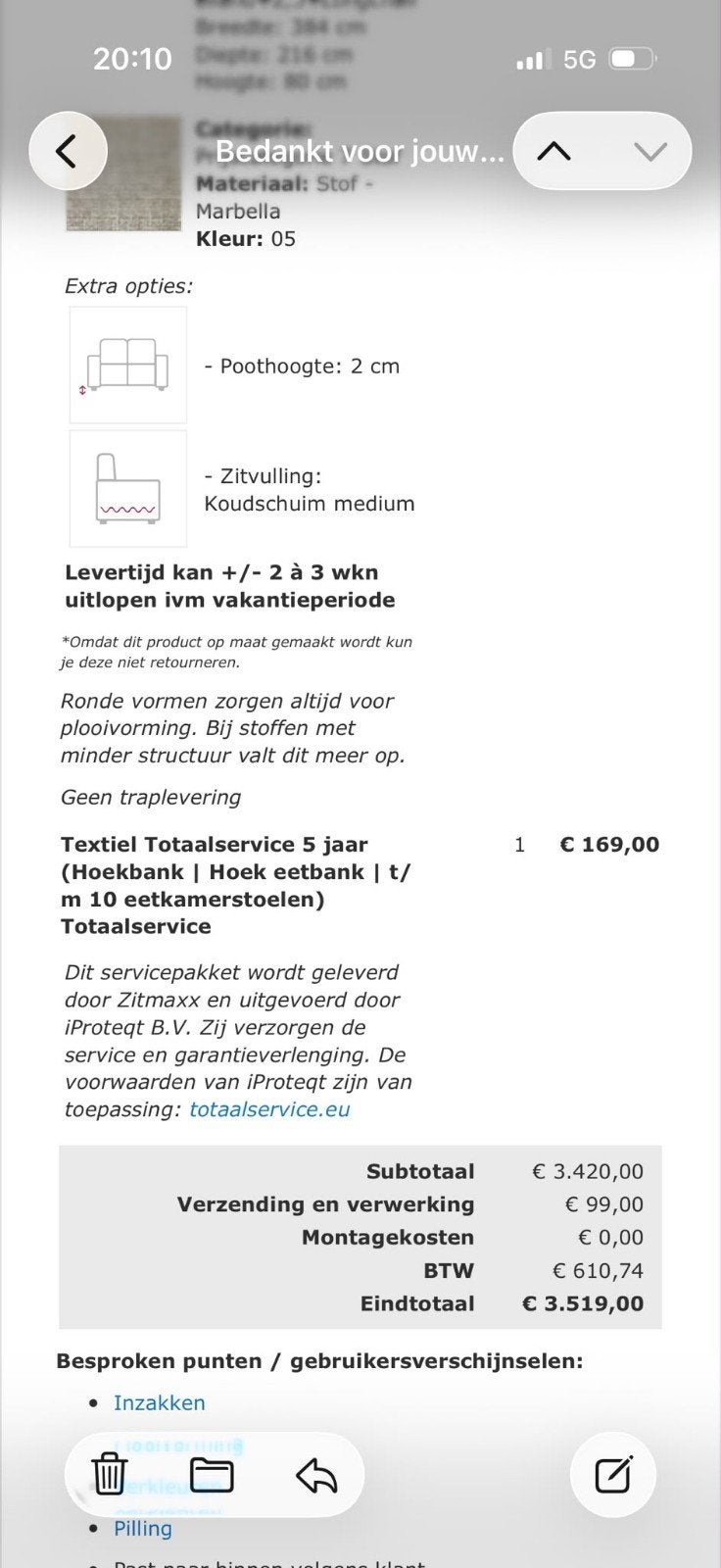 Foto 3 van Zitmaxx Treviso U-bank | Nieuw €3.519, nu €2.750
