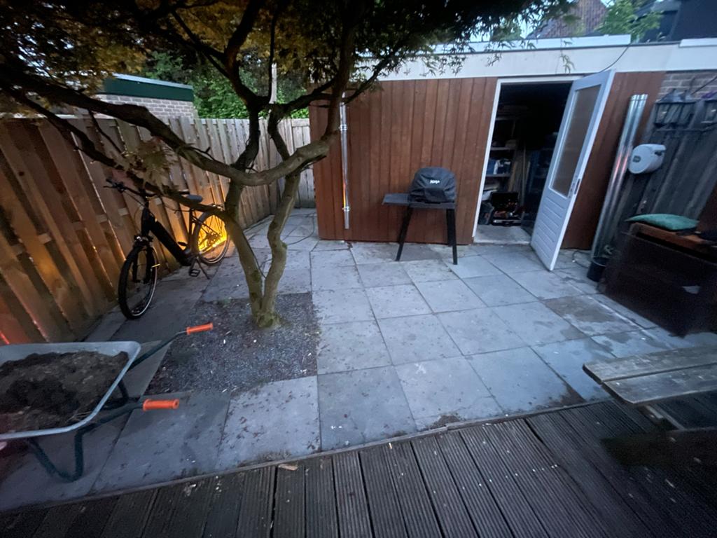 Gratis. Gebruikte terrastegels, grijs, 60x60 cm, Gebruikt, Ophalen of Verzenden, 10 m² of meer, Beton