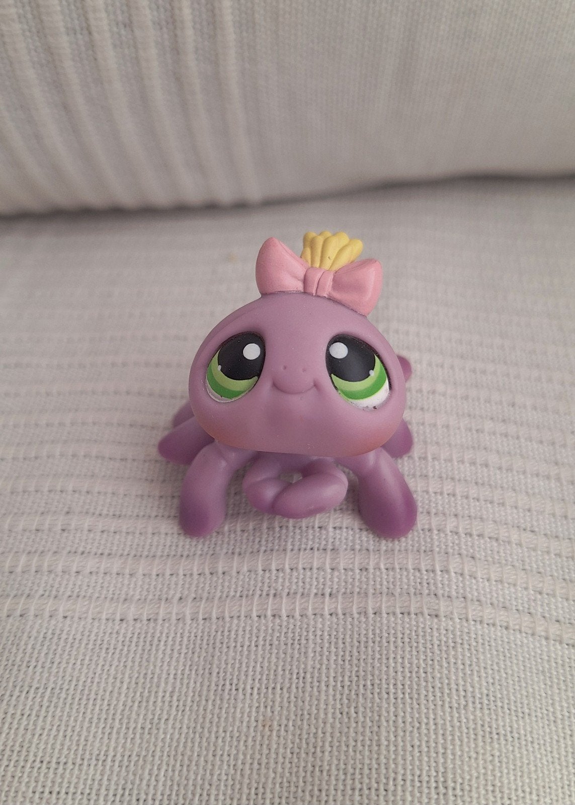 Littlest Pet Shop LPS #136 paarse spin (spider), Verzamelen, Ophalen of Verzenden, Zo goed als nieuw